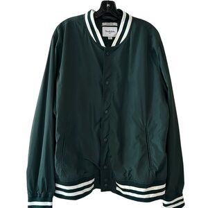 Goodfellow hunter green varsity bomber jacket size XL